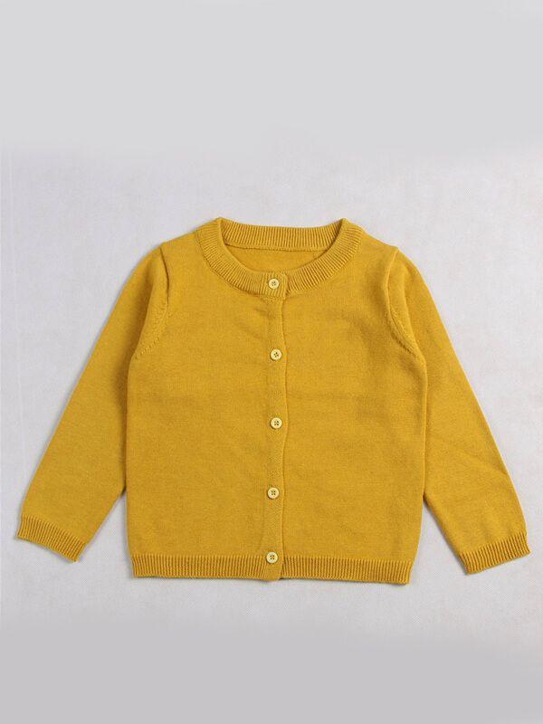 Buttoned Cardigan Knitted Sweater Top for Baby Toddler Girls Boys - dianjiang-