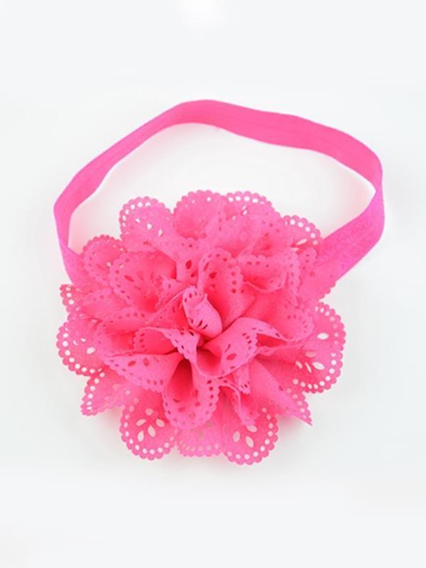 Flower Pierced Elastic Headband for Baby Toddler Girls - dianjiang-