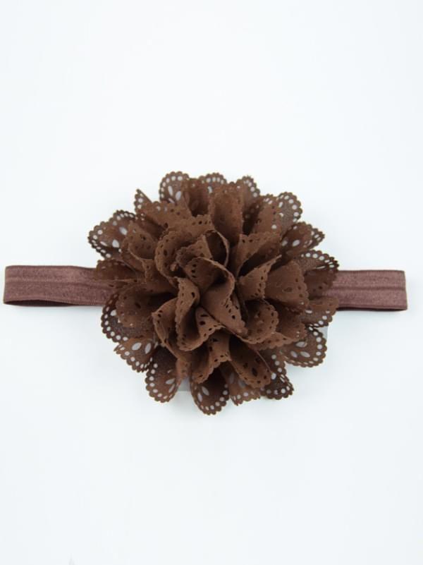 Flower Pierced Elastic Headband for Baby Toddler Girls - dianjiang-