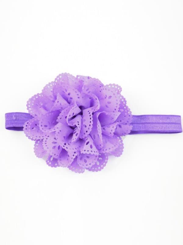Flower Pierced Elastic Headband for Baby Toddler Girls - dianjiang-