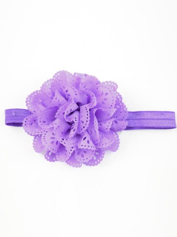 Flower Pierced Elastic Headband for Baby Toddler Girls - dianjiang-