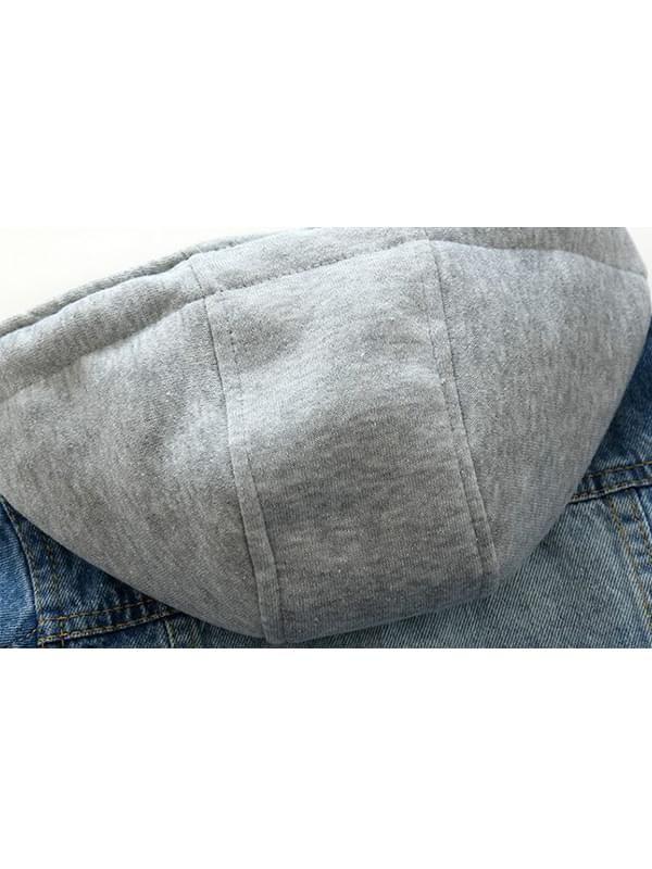 Cool Hooded Outwear Denim Coat Jacket Zip-up for Toddler Boys - dianjiang-