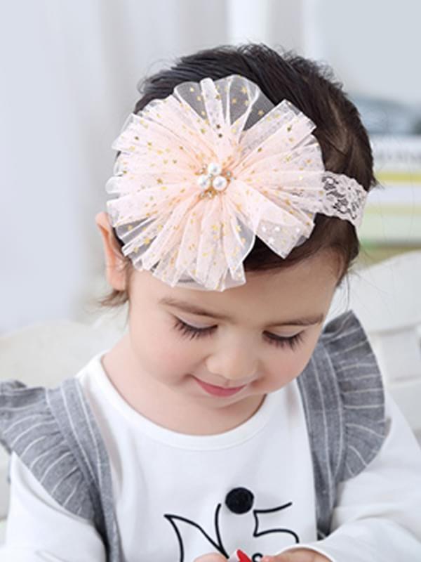 Big Flower Head-wear Lace Elastic Headband for Baby Toddler Girls - dianjiang-