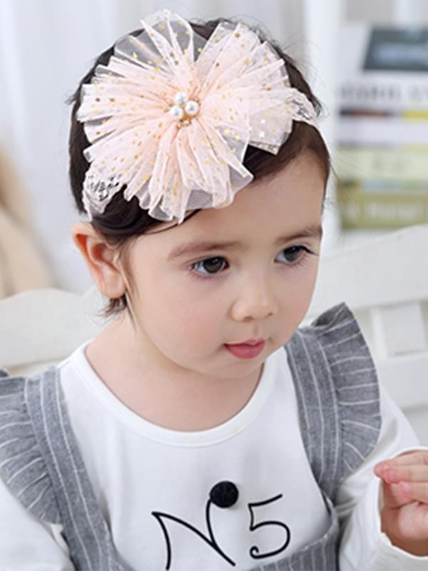 Big Flower Head-wear Lace Elastic Headband for Baby Toddler Girls - dianjiang-