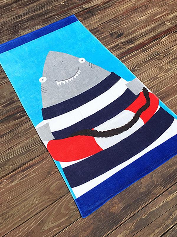 Cartoon Printed Bath Towel Thickened Formaldehyde-free Beach Towel For Babies Kids Adults - dianjiang-