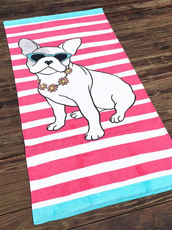 Cartoon Printed Bath Towel Thickened Formaldehyde-free Beach Towel For Babies Kids Adults - dianjiang-