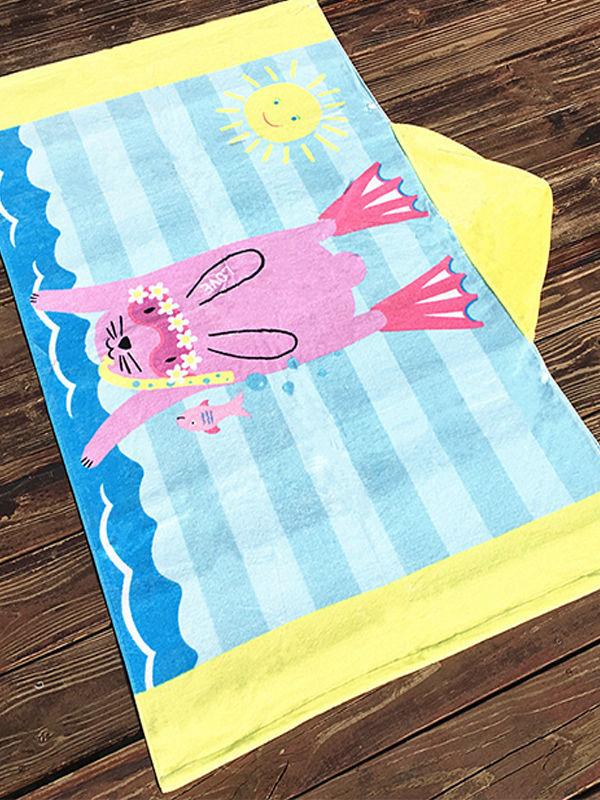 Wearable Thickened Hoodie Bath Towel Soft Hydrophil Formaldehyde-free Beach Towel - dianjiang-