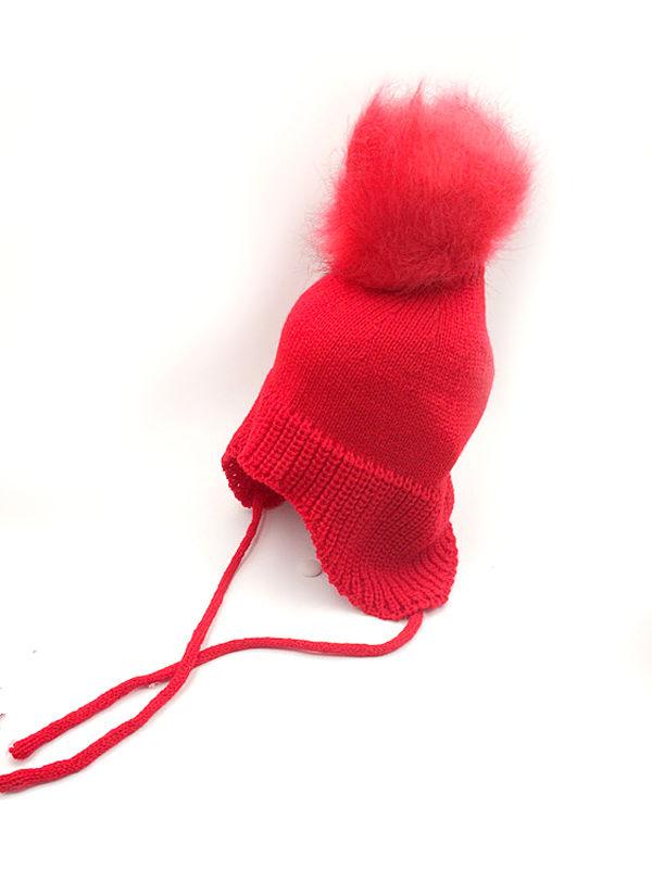 Cute Fuzzy Ball Knitting Wool Hat Babies Toddlers Accessory - dianjiang-