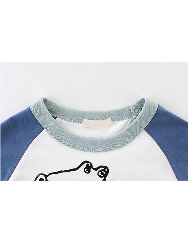 Cartoon Top Crocodile Print Cotton Tee Short-sleeve T-shirt - dianjiang-