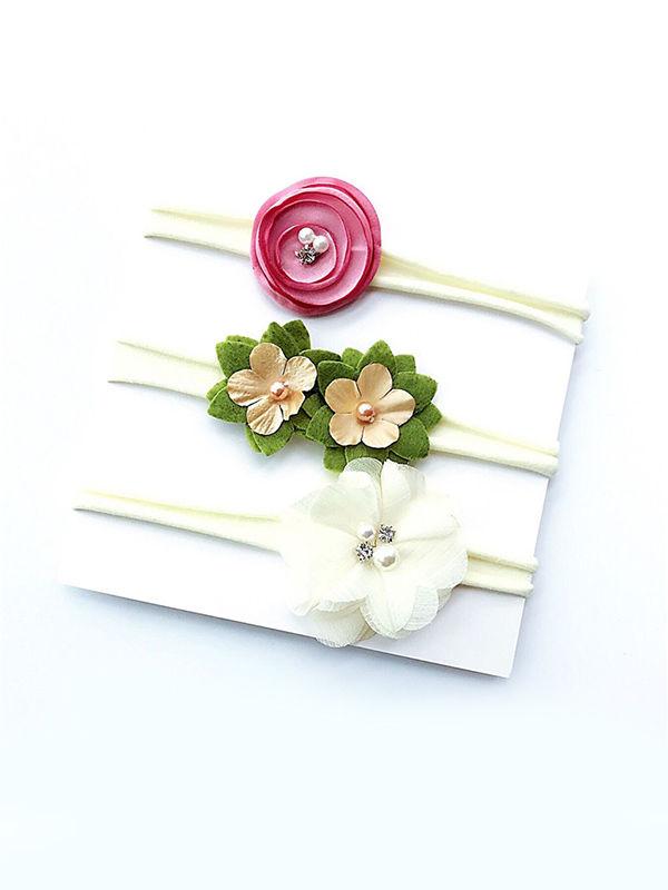 Flowers Hairband Nylon Hair Clasp Baby Kids Headband - dianjiang-