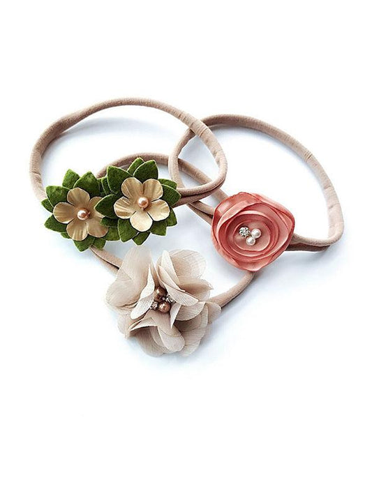 Flowers Hairband Nylon Hair Clasp Baby Kids Headband - dianjiang-