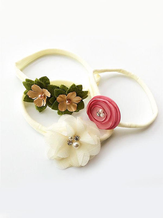 Flowers Hairband Nylon Hair Clasp Baby Kids Headband - dianjiang-