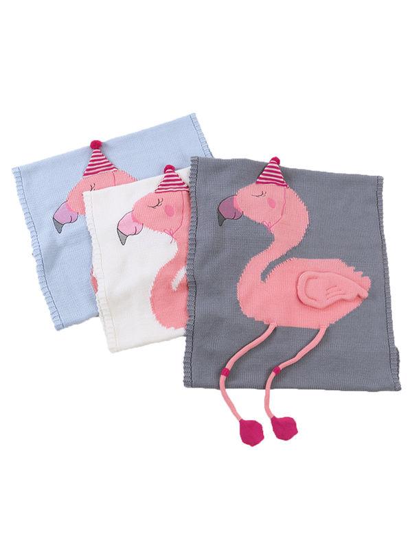 3D Flamingo Pattern Baby Toddler Knitted Blanket Northern Scheme - dianjiang-