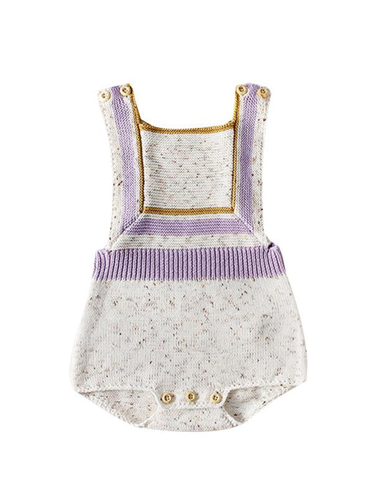 Sleeveless Knitted Wear Cotton Romper Baby Girls Boys Bodysuit - dianjiang-