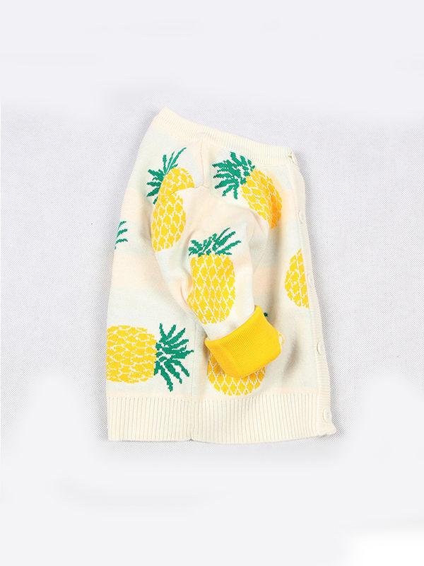 MOMMY AND ME Pineapple Cardigan Top Long-sleeve Knitwear - dianjiang-