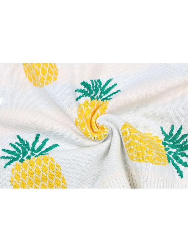 MOMMY AND ME Pineapple Cardigan Top Long-sleeve Knitwear - dianjiang-