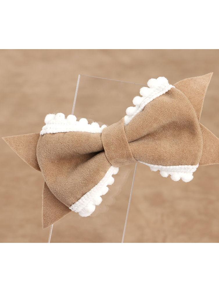 Cute Bow-knot Accessories Solid Color Hair Clip for Baby Girls - dianjiang-