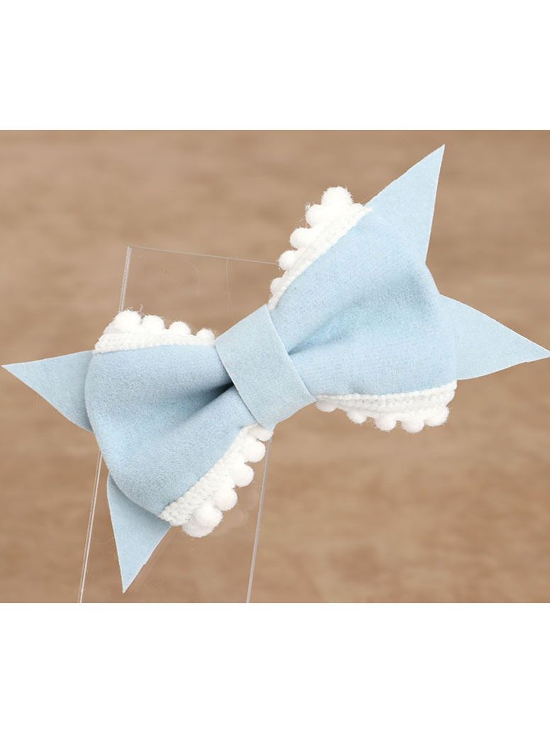 Cute Bow-knot Accessories Solid Color Hair Clip for Baby Girls - dianjiang-