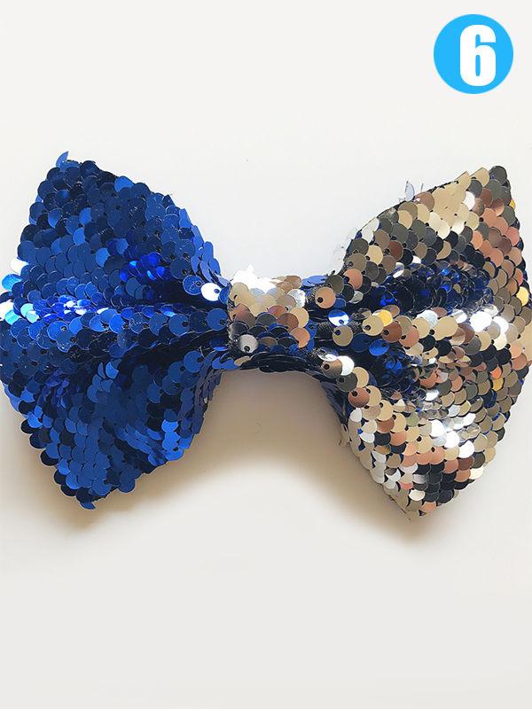 Colorful Sequins Big Bowknot Hair Clip - dianjiang-