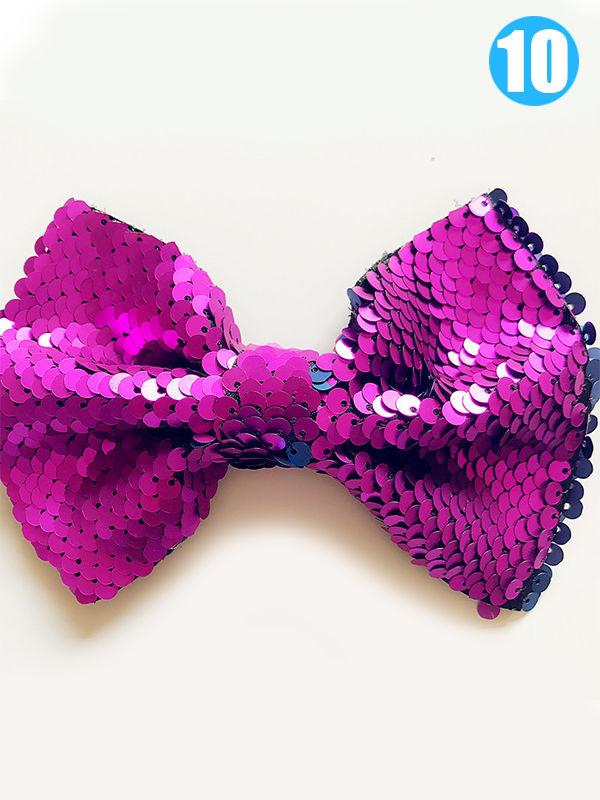 Colorful Sequins Big Bowknot Hair Clip - dianjiang-