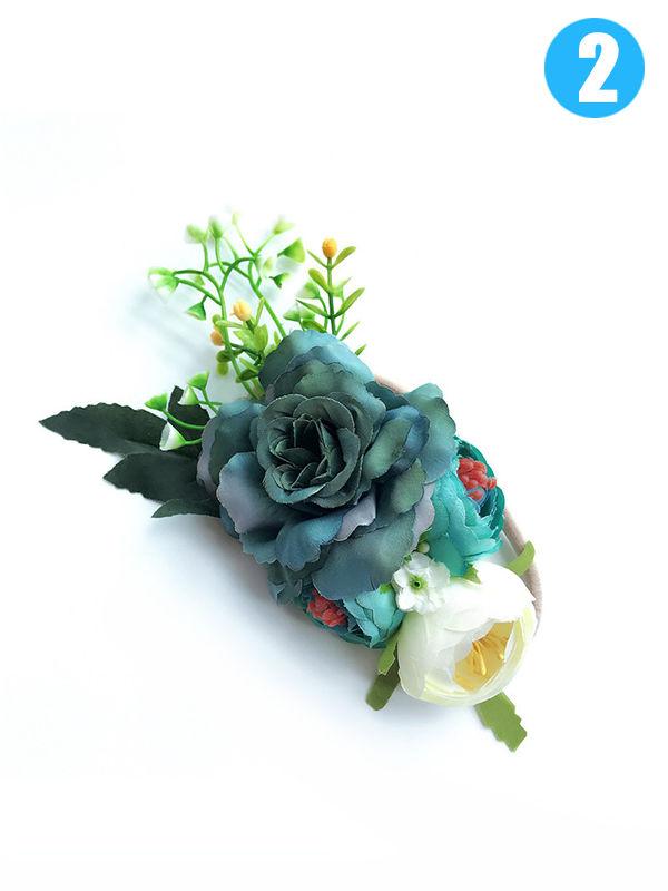 Colorful Artificial Flower Headband - dianjiang-