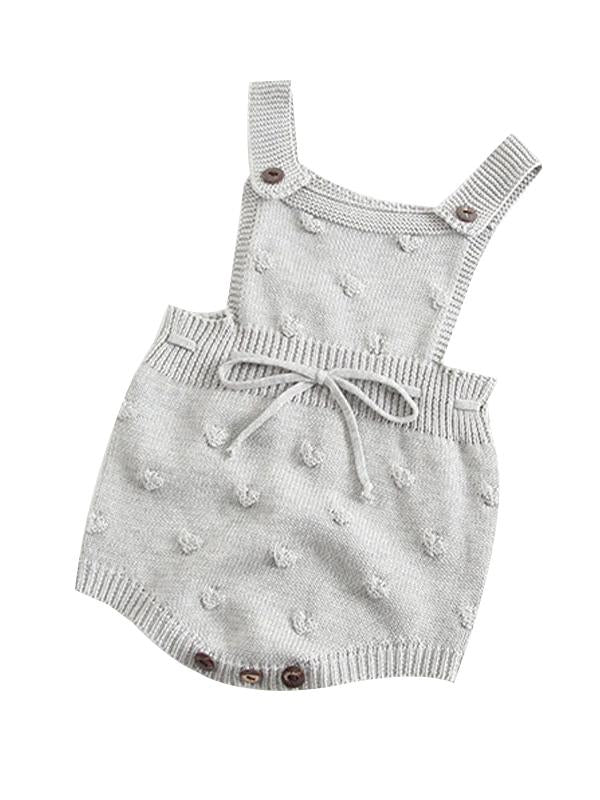 Bubble Balls Sleeveless Bodysuit Knitted Baby Suspender chrochet Romper - dianjiang-