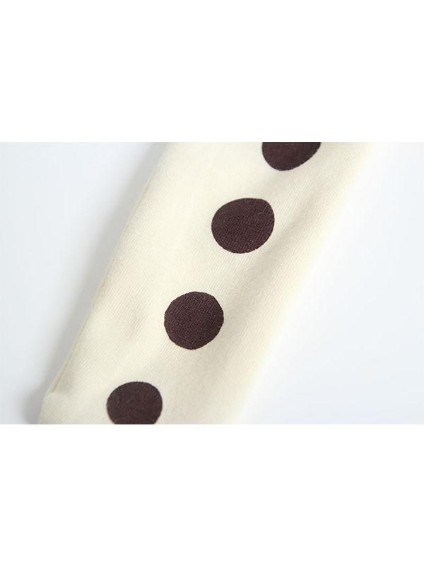 Polka Dots Cotton Stockings Elastic Baby Pantihose - dianjiang-