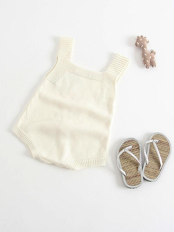 Cute Rabbit Romper Knitted Cotton Baby Suspender Jumpsuit Daily New - dianjiang-