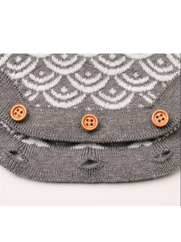 Fish Scales Onesies Knitted Sleeveless Bodysuit - dianjiang-
