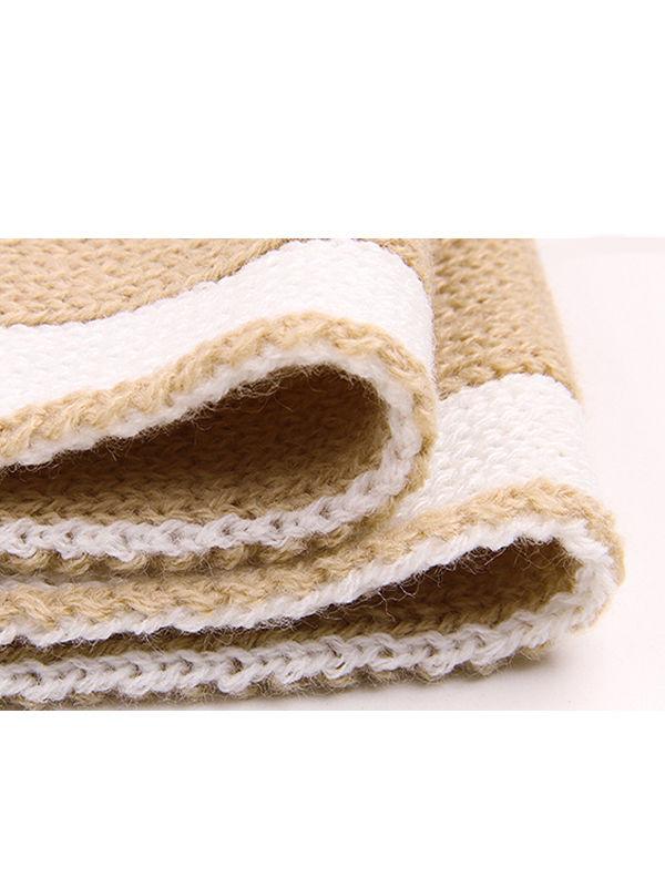 Rabbit Footprints Knitted Acrylic Blanket - dianjiang-