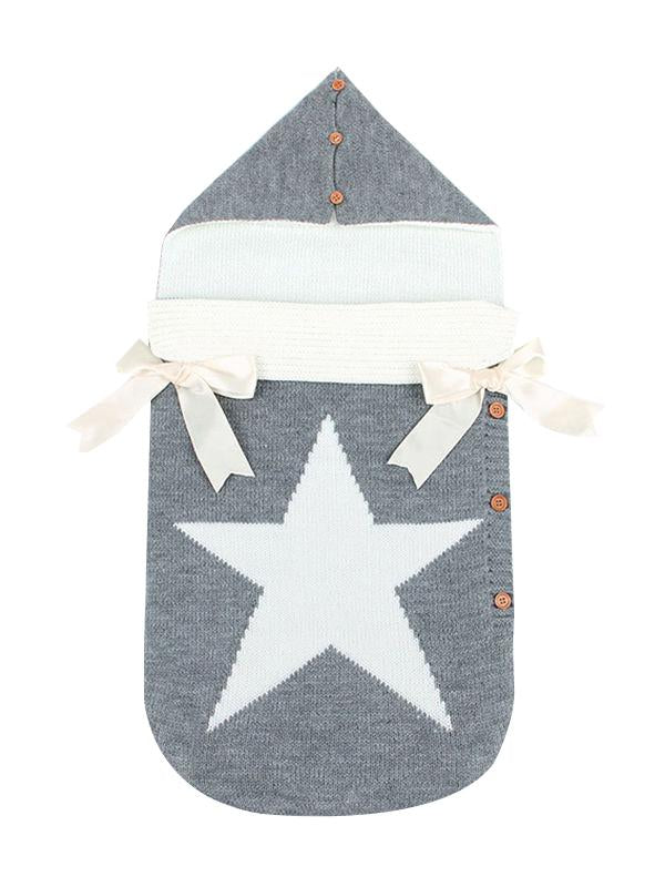 Five-pointed Star Bowknot Buttoned Baby Sleeping Bag - dianjiang-