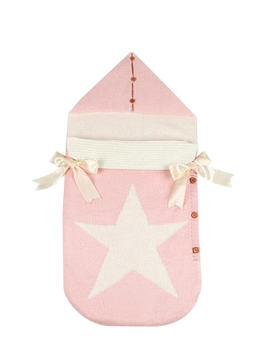 Five-pointed Star Bowknot Buttoned Baby Sleeping Bag - dianjiang-