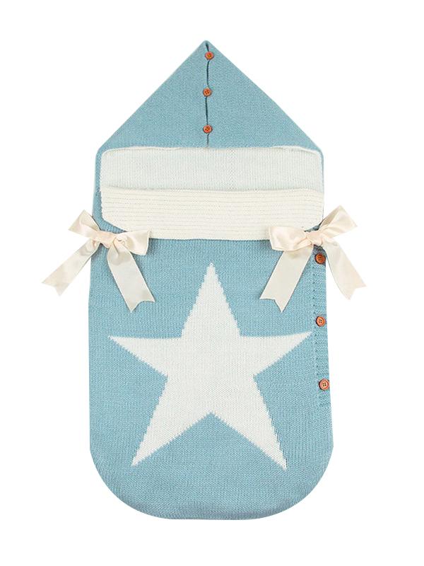 Five-pointed Star Bowknot Buttoned Baby Sleeping Bag - dianjiang-