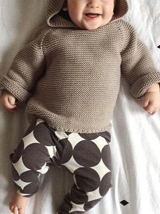 Adorable Rabbit Ear Pattern Hooded Crochet Pullover Thanksgiving Knitwear Clothes for Winter - dianjiang-