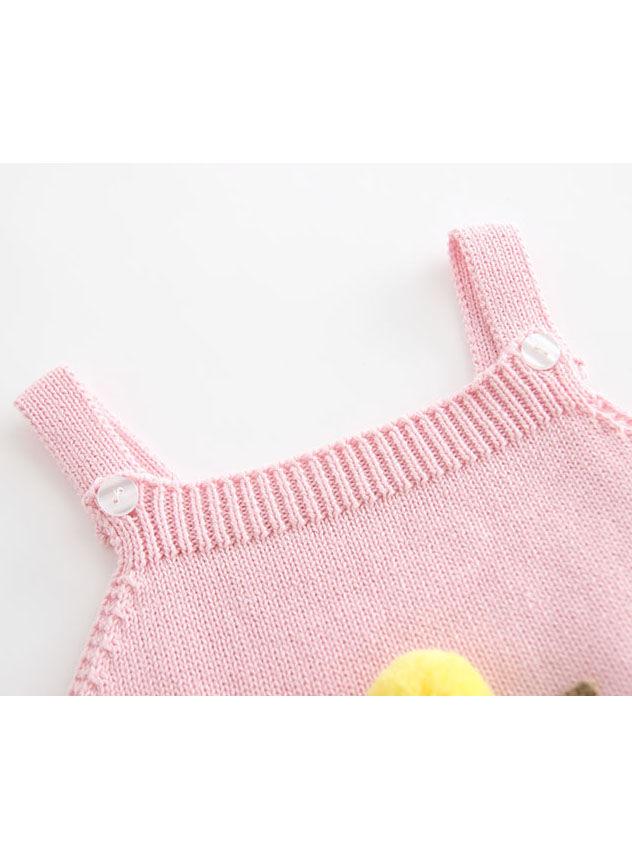 Icecream Cone Crochet Baby Girl Jumpsuits Suspender Knitted Cotton Romper - dianjiang-