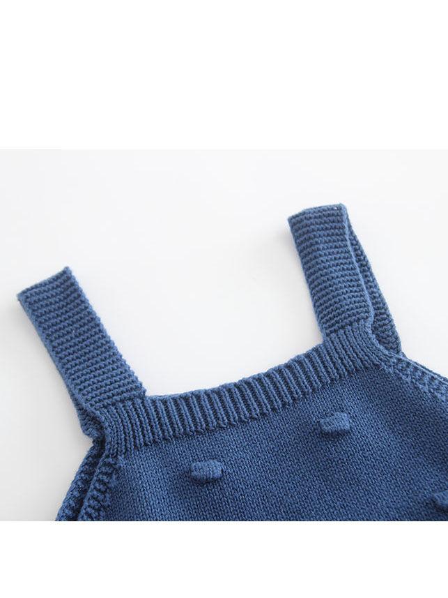 Knitted Suspender Bodysuit Crochet Cotton Onesies - dianjiang-