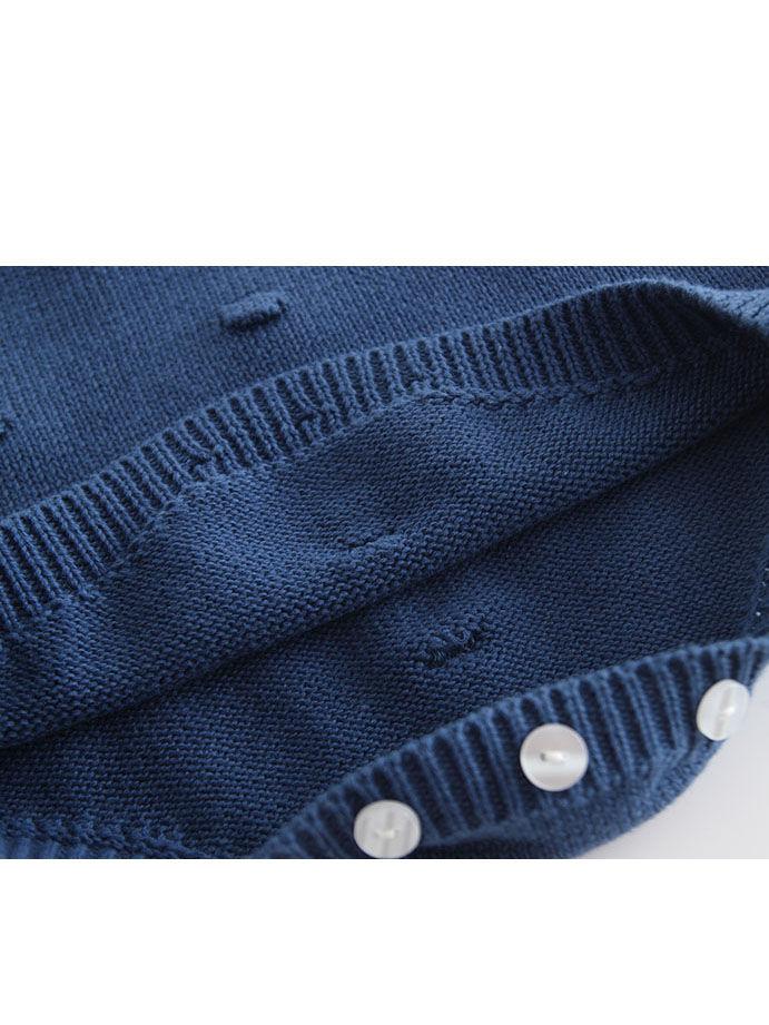 Knitted Suspender Bodysuit Crochet Cotton Onesies - dianjiang-