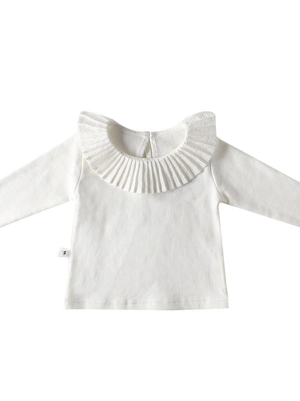 Spanish Style Baby Girl Ruffled Collar T-shirt Long Sleeve Top - dianjiang-