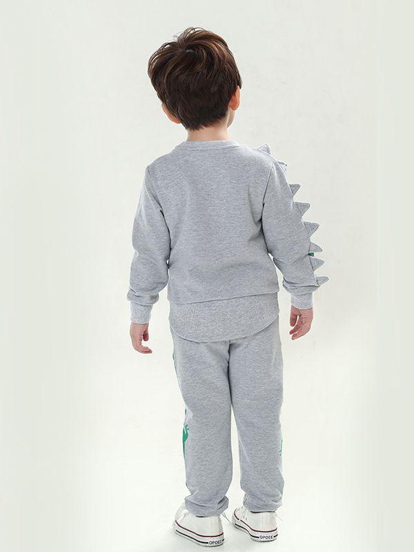 Cartoon Sweatshirt Long Sleeve Dinosaur Top Kids Clothes - dianjiang-