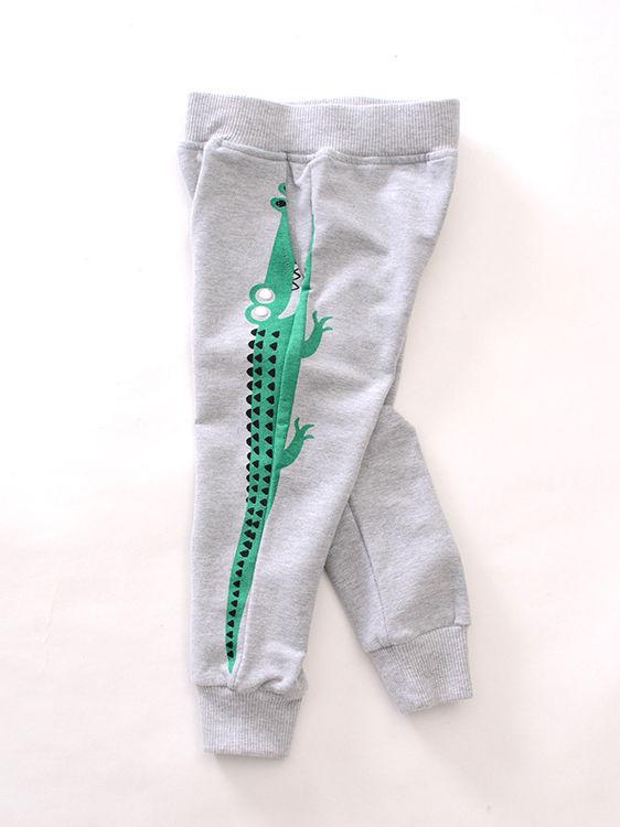 Crocodile Trousers Long Pants Kids Sportswear For Toddler Big Boys - dianjiang-