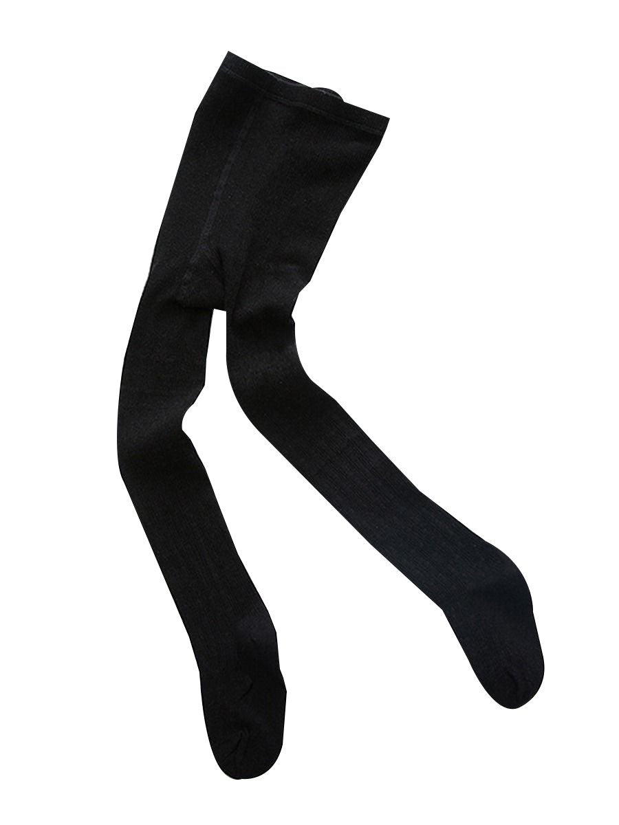 Japanese Style Checked Dance Pantihose Solid Color Socks - dianjiang-