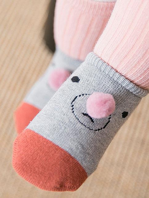 2 Pairs Cartoon Bear Detachable Socks Set for Baby Toddler Boys and Girls - dianjiang-