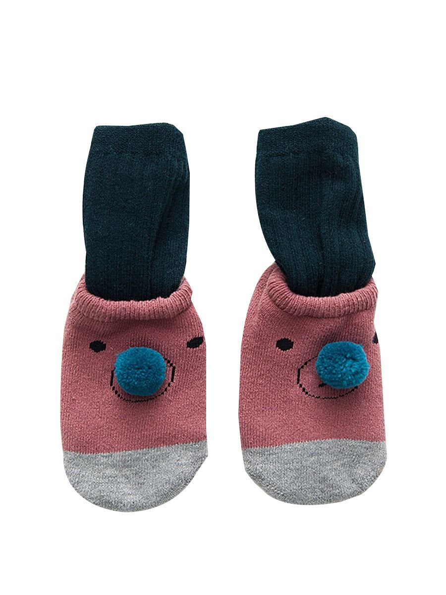 2 Pairs Cartoon Bear Detachable Socks Set for Baby Toddler Boys and Girls - dianjiang-