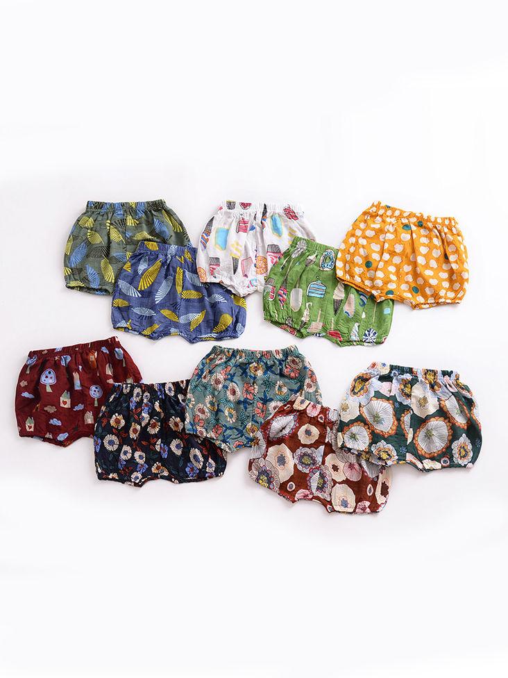 Floral Cartoon Print Infant Girls Boys Bloomers Baby Summer Shorts - dianjiang-