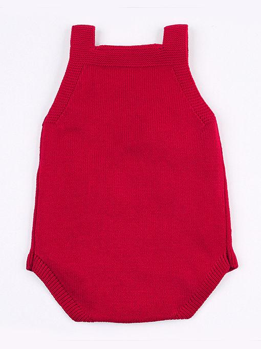 Christmas Crochet Suspender Baby Romper Kids Knitted Apparel - dianjiang-