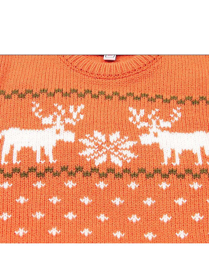 Christmas Elk Snowflake Jumper Knitting Sweater Baby Boy Crochet Sweatshirt - dianjiang-