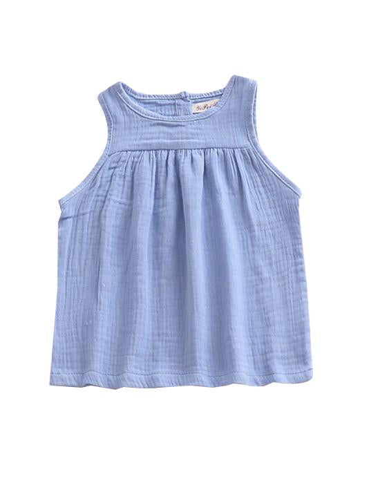5 Colors Baby Toddler Girl Solid Color Vest Tops Kids Summer Clothes - dianjiang-