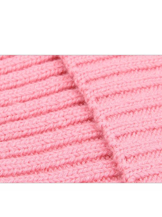 Cute Ball Trimmed Knitted Hat Solid Color for Autumn Winter - dianjiang-