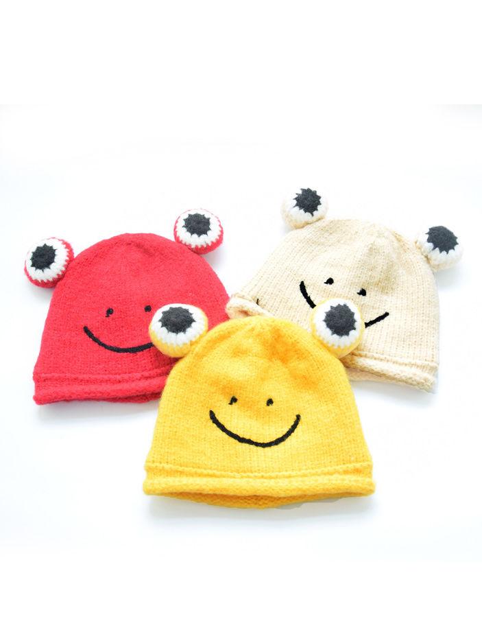 Frog Knit Beanie Hat for Winter Infant Boys Girls - dianjiang-