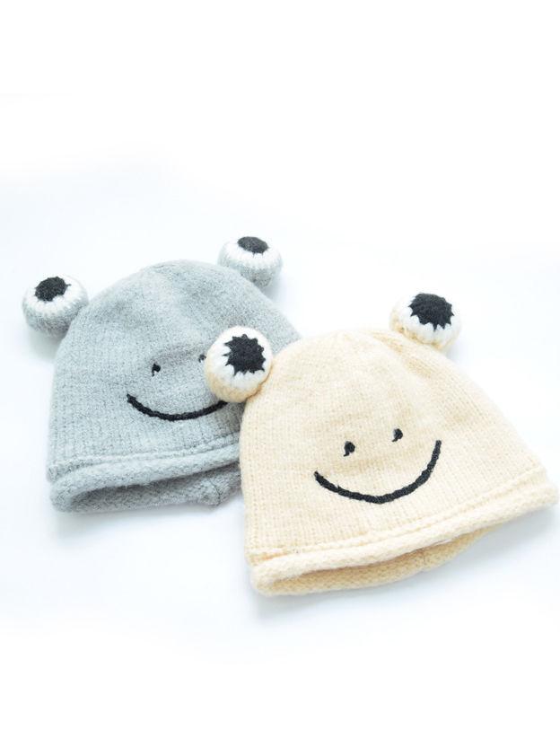 Frog Knit Beanie Hat for Winter Infant Boys Girls - dianjiang-